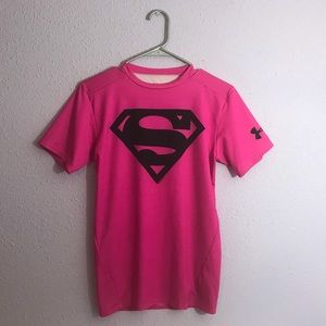 Superman pink heat gear shirt!